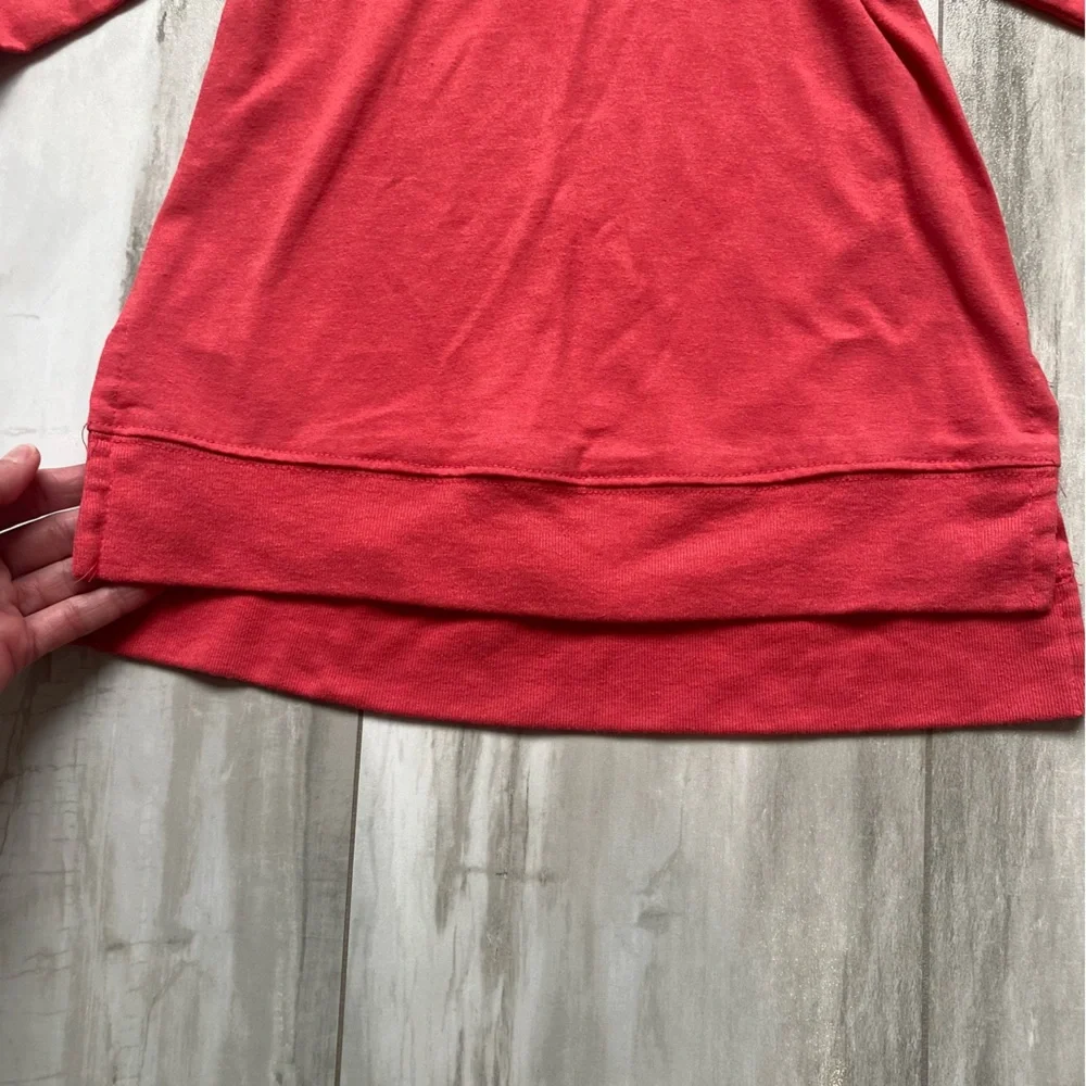 J. Bailey Melon Long Sleeve Top with Ruffle Neck and Matching Melon Lemon Pant 4